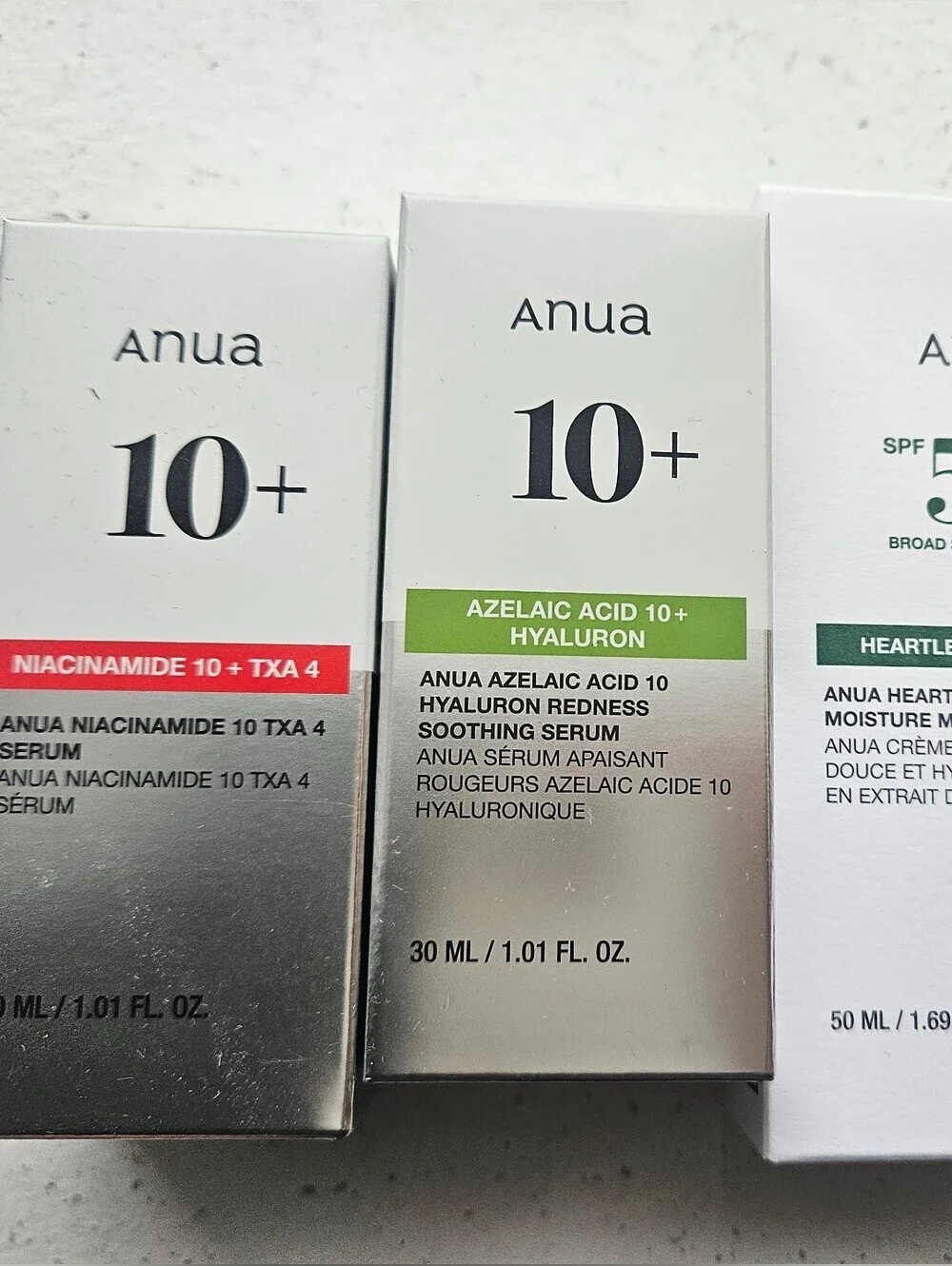 ANUA 3-Piece K-Beauty Bundle | NEW/SEALED | Serum + Serum + SPF 50+